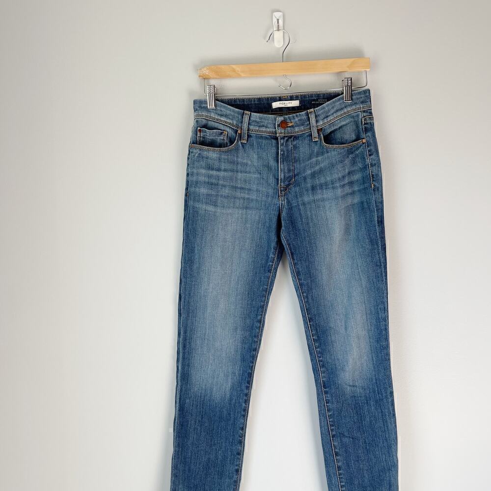 Fidelity Jeans Women's Stevie Midrise Skinny Straight Size 28